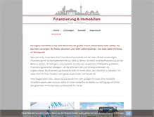 Tablet Screenshot of finanzierung-immobilien.net